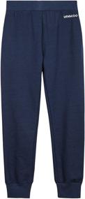 img 4 attached to UNACOO Girls French Terry Jogger Girls' Clothing ~ Pants & Capris