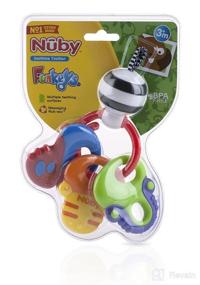 img 1 attached to 🌈 Nuby Teether Ring with Fun Keys