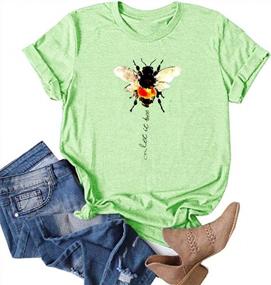 img 3 attached to Buzz With Style: Wudia Women'S Vintage Let It Bee T Shirts - Cute Summer Graphic Tees