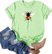 buzz with style: wudia women's vintage let it bee t shirts - cute summer graphic tees logo