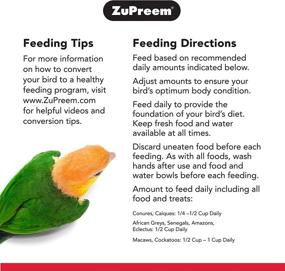 img 2 attached to 🦜 ZuPreem NutBlend Smart Pellets - Premium Bird Food for Parrots & Conures | Made in USA, Daily Nutrition, Essential Vitamins & Minerals for African Greys, Senegals, Amazons, Eclectus, Cockatoos