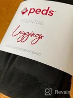 img 1 attached to Comfortable And Chic: Peds Faux Suede Leggings For Women With Wide Waistband review by Gina Robinson