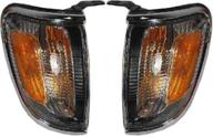 🚗 high-quality chrome parking/side marker light assembly pair for toyota tacoma 2001-2004 - driver and passenger side логотип