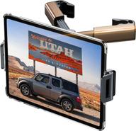 🚙 lisen tablet holder for car: road travel ipad holder for car back seat - fits tablets, phones & more 4.7-12.9" - headrest mount with width 1.6-6.9 logo