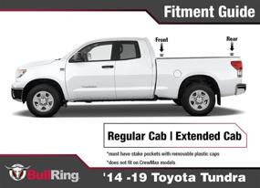 img 4 attached to Bull Ring Flush Fit Retractable Truck Bed Tie-Down Anchors for Toyota Tundra Regular & Extended Cab ('14-19) - Set of 2