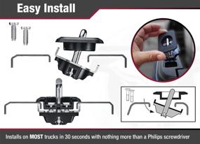 img 2 attached to Bull Ring Flush Fit Retractable Truck Bed Tie-Down Anchors for Toyota Tundra Regular & Extended Cab ('14-19) - Set of 2