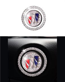img 4 attached to 💎 Bling Crystal Rhinestone Car Logo Ignition Button Sticker: Buick Replacement - Exquisite Decoration Gift!