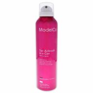get salon-worthy glowing skin with modelco's airbrush tanning kit - includes tan remover soap for fixing mishaps - achieve beautifully bronze body and face without the damage - 2 pc set logo