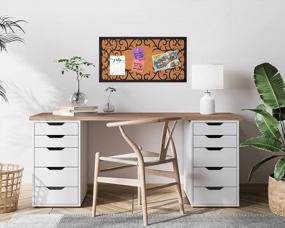 img 3 attached to Stay Organized And Stylish With Gasaré Extra Thick Cork Board For Walls – Perfect For Home And Office Use, Install Horizontally Or Vertically, Push Pins Included!