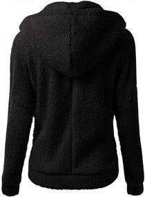 img 1 attached to TWGONE Sherpa Jacket For Women Hoodie Full Zip Fuzzy Jacket Girls Hooded Sweater Winter Coat Warm Zipper Outwear