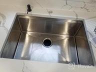 img 1 attached to VASOYO 32X19 Inch 16 Gauge 10" Deep Undermount Workstation Single Bowl Kitchen Sink With Cutting Board & Strainer - Stainless Steel review by Thomas Unruh