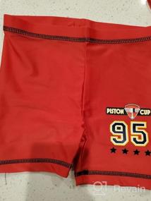 img 8 attached to Optimized Disney Cars Lightning ❤️ McQueen Boys' Two Piece Swim Set