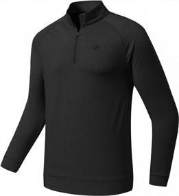 img 3 attached to Men'S Golf Shirts Long Sleeve Sports Polo Athletic Jersey 1/4-Zip Pullover By MoFiz