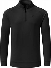 img 4 attached to Men'S Golf Shirts Long Sleeve Sports Polo Athletic Jersey 1/4-Zip Pullover By MoFiz