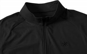 img 1 attached to Men'S Golf Shirts Long Sleeve Sports Polo Athletic Jersey 1/4-Zip Pullover By MoFiz