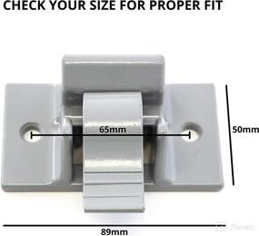 img 2 attached to Red Hound Auto Mounting Brackets (2): Dometic Sunchaser Lower Awning Arm Bottom Replacement Gray RV Camper Trailer