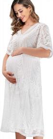 img 4 attached to Платье для беременных с цветочной тематикой для детского душа - SMDPPWDBB