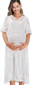img 3 attached to Платье для беременных с цветочной тематикой для детского душа - SMDPPWDBB