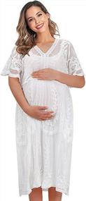 img 2 attached to Платье для беременных с цветочной тематикой для детского душа - SMDPPWDBB