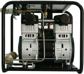 img 3 attached to HPDAVV 110 В 1100 Вт для подводного плавания кальяна воздушный компрессор 115Psi электронный насос с 50-футовым шлангом и респиратором, два выхода воздуха