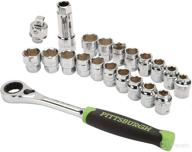 🔧 pittsburgh 21-piece reversible sae and metric go-through socket set логотип