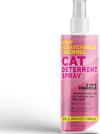 🐱 cat spray deterrent anti scratch furniture protector - cat repellent and bitter anti chew spray | non toxic indoor/outdoor use | establish boundaries and keep cat off | made in usa logo