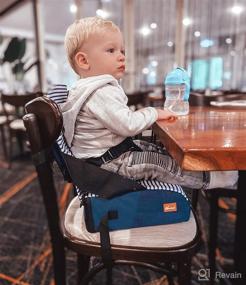 img 1 attached to Dreambaby Travel Booster Seat: Grab 🚀 & Go Model L6031, featuring Adjustable Securing Straps