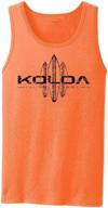 🔶 neon orange koloa vintage surfboard logo tank top logo