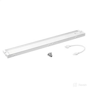 img 1 attached to Amazon Basics 24-Inch LED Cabinet Light: 3-Color Temperatures, 3-Section Dimming, Linkable, Direct Wire, White Finish