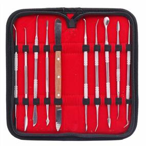 img 4 attached to Versatile And Durable Steel Carving Kit For Wax, Clay, Pottery, And More: NIUPIKA Sculpture Tools