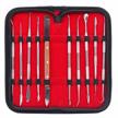 versatile and durable steel carving kit for wax, clay, pottery, and more: niupika sculpture tools logo