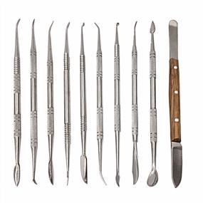 img 2 attached to Versatile And Durable Steel Carving Kit For Wax, Clay, Pottery, And More: NIUPIKA Sculpture Tools