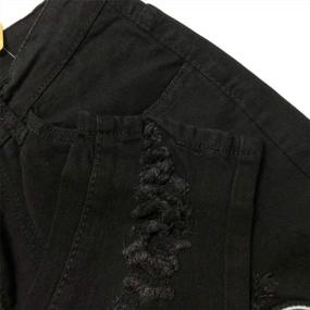 img 1 attached to Hip Hop Ripped Denim Pants For Men: Slim Fit With Distressed Patches And Holes