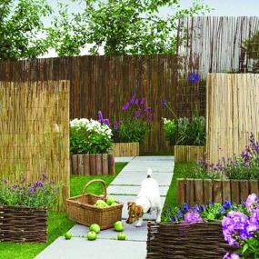img 1 attached to Create A Natural Barrier In Your Garden With Gardman R647 Split Bamboo Fencing - 5 Feet