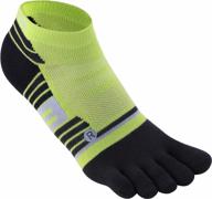 breathable compression no-show ankle toe socks for men and women - ideal for running and fitness activities with 5-finger design. логотип
