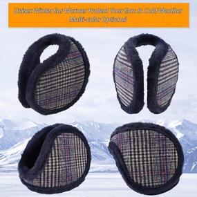 img 3 attached to Winter Men Earmuffs: Windproof Ear Warmers For Women & Adults - PESAAT Plush Ear Muffs