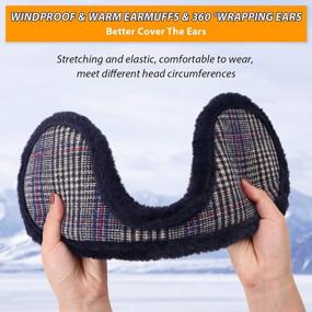 img 2 attached to Winter Men Earmuffs: Windproof Ear Warmers For Women & Adults - PESAAT Plush Ear Muffs