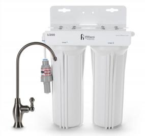 img 4 attached to 2-Stage Premium Water Filtration System With Designer Faucet And Protective Valve For High-Quality Drinking Water
