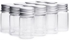 img 3 attached to 🧪 Empty Sample Glass Bottles Jars Vials - 10 Pack, 7ML Capacity with Screw Caps, Transparent Containers