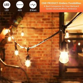 img 3 attached to 2W White Warm 2200K Shatterproof Waterproof Outdoor String Lights Vintage LED Filament Bulb E26 Base Edison Replacement LED Light Bulb