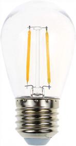 img 4 attached to 2W White Warm 2200K Shatterproof Waterproof Outdoor String Lights Vintage LED Filament Bulb E26 Base Edison Replacement LED Light Bulb