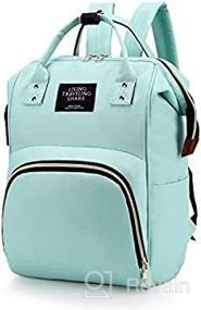 img 3 attached to Stylish Backpack Diaper Mint Green
