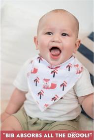 img 1 attached to 👶 Organic Baby Bandana Drool Bibs (10-Pack) - 100% Cotton Bibs for Drooling and Teething - Soft & Absorbent Drool Bibs for Newborns, Baby Boys & Girls - Unisex