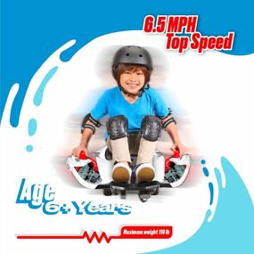 img 2 attached to 🚀 Rollplay Nighthawk Electric Ride On Toy for Ages 6 and Up - 12V 7AH Rechargeable Battery, Steering Side Handlebars, Tall Rear Safety Flag, and 6.5 MPH Top Speed - White