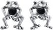 925 sterling silver dangle frog earrings - cute vintage animal jewelry gift set for women and girls - 2 ways to wear - lovecom logo
