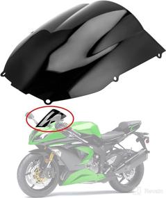 img 4 attached to Windshield WindScreen Kawasaki 2000 2002 2005 2009 Motorcycle & Powersports