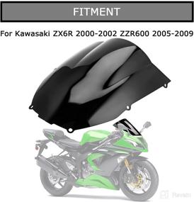 img 3 attached to Windshield WindScreen Kawasaki 2000 2002 2005 2009 Motorcycle & Powersports