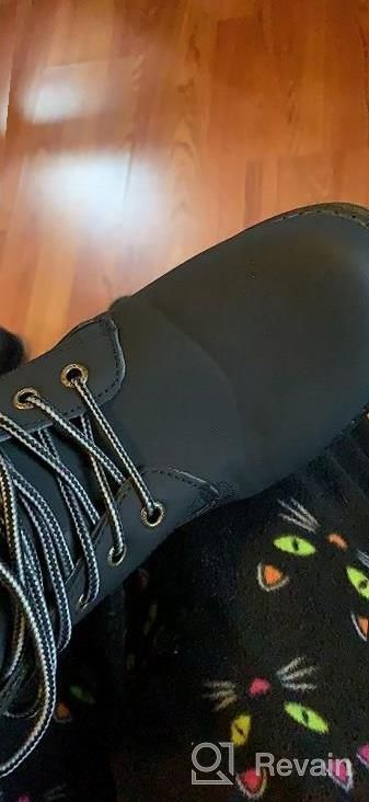 img 1 attached to Hiker Chic: Waterproof Women'S Ankle Boots With Combat Style And Low Heel review by Dan Kedzior