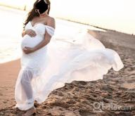 img 1 attached to Gorgeous Off Shoulder Mermaid Gown For Maternity Photo Shoot | ZIUMUDY review by Daniel Elgee