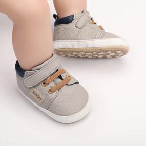 img 3 attached to Premium Quality Infant Shoes: BENHERO Baby Boys Girls Moccasins Oxford Sneakers PU Leather Rubber Sole Loafers Anti-Slip Toddler First Walkers Crib Dress Shoes